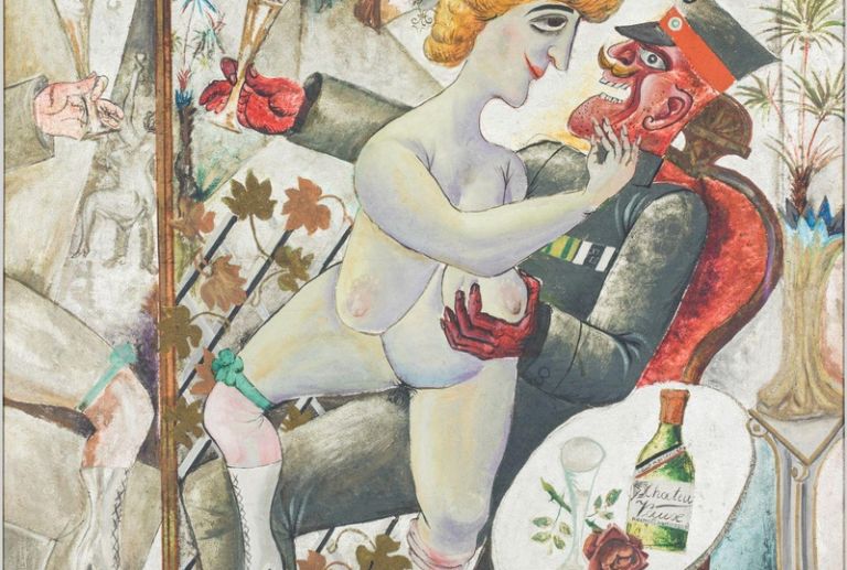 Otto Dix, Erinnerungen an die Spiegelsäle von Brüssel [Souvenirs de la galerie des glaces à Bruxelles], 1920