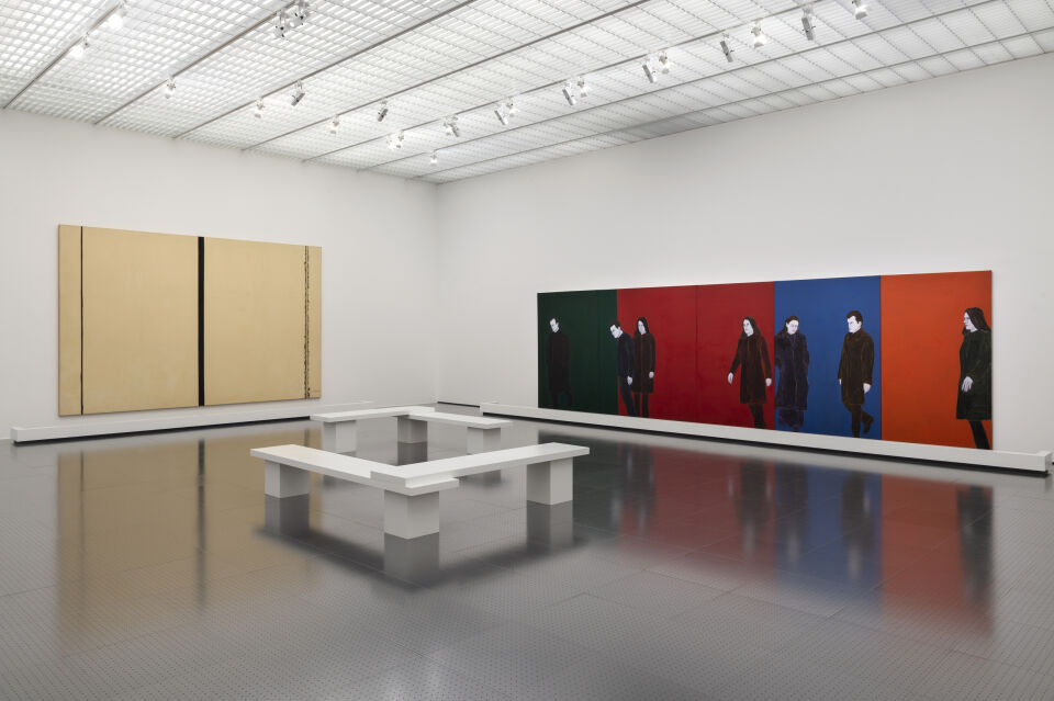 Barnett NEWMAN, Qui resplendit (Pour George), 1961 et Djamel TATAH, Sans titre (Réf. 98008), 1999