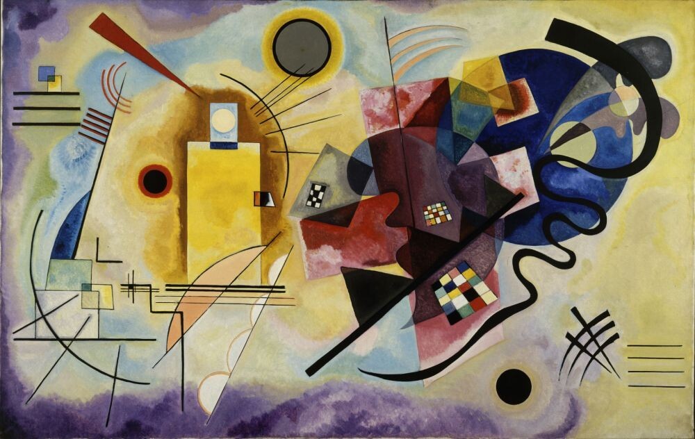 Vassily Kandinsky,Jaune-rouge-bleu,1925
