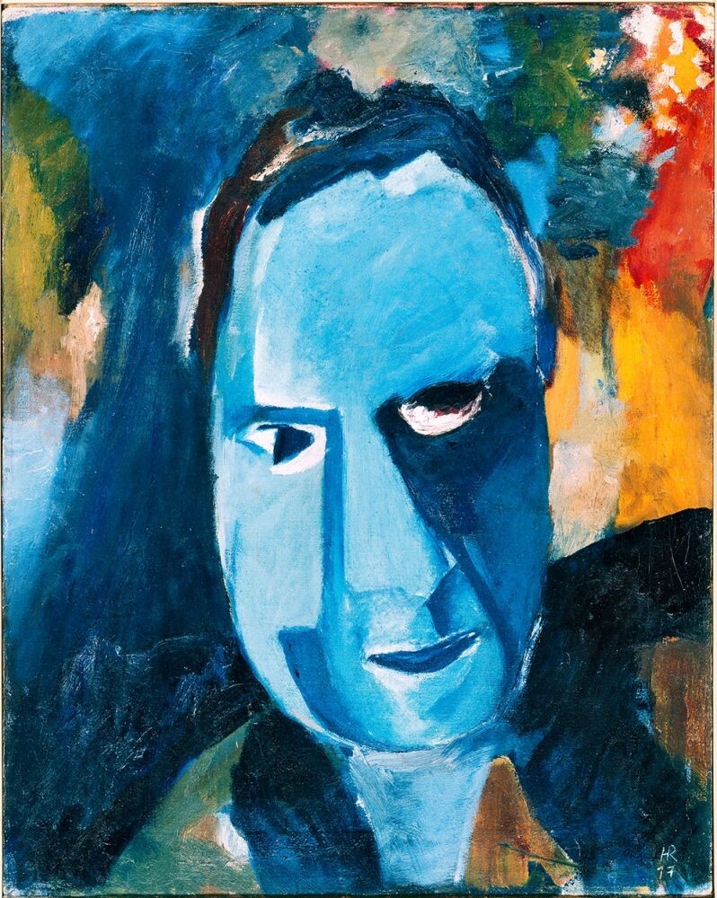 Hans Richter, Blauer Mann [Blue Man], 1917