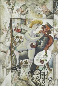 Otto Dix, Erinnerungen an die Spiegelsäle von Brüssel [Souvenirs de la galerie des glaces à Bruxelles], 1920
