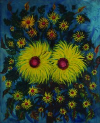 Séraphine Louis, dite Séraphine de Senlis, Sans titre (Deux grandes marguerites), vers 1930-1931