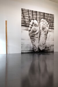 Giuseppe Penone, Albero [Arbre], 1973 et Maurizio Cattelan, Father, 2021