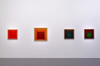 Josef ALBERS, Étude pour Hommage au carré, 1968, Affectueux (Hommage au carré), 1954, Hommage au carré, 1959 et Hommage au carré, 1956