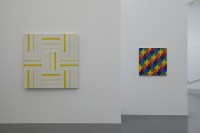 François Morellet, 3 × 3, 1954 et Violet-bleu-vert-jaune-orange-rouge, 1953