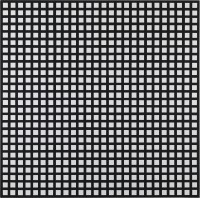 François Morellet, 1 double trame épaisse - 0°, 1972