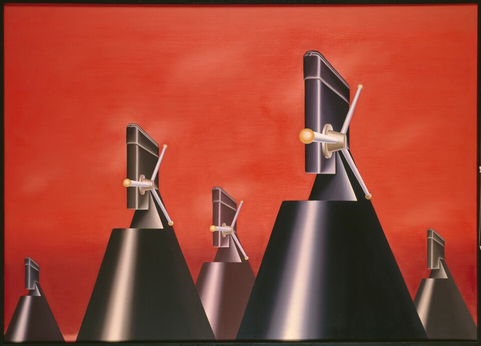 Konrad KLAPHECK, Der Krieg [La guerre], 1965