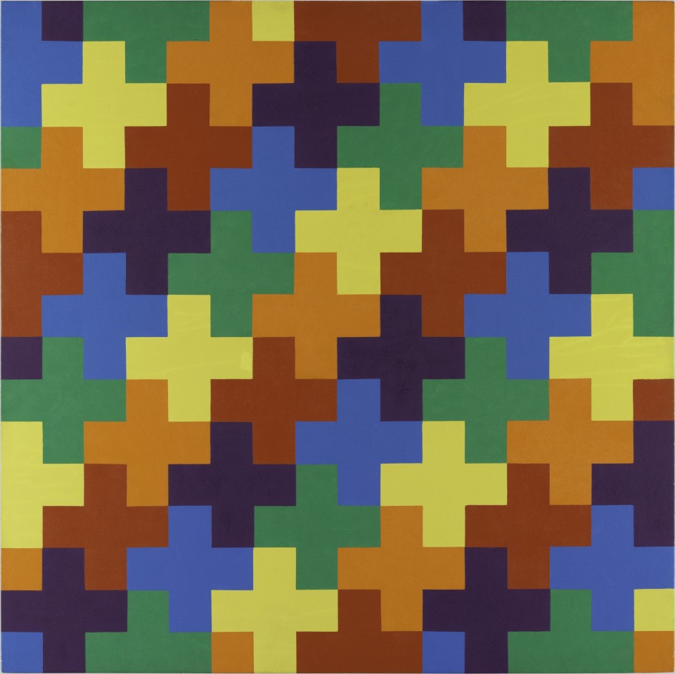 François Morellet, Violet, bleu, vert, jaune, orange, rouge, 1953